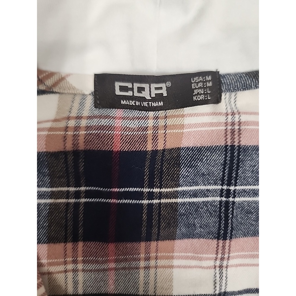 CQR Flannel Shirt With‎ Hood Size M. Button Down. - Picture 3 of 9